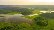 Cycling to explore Nam Cat Tien Park with Vietnam Backroads